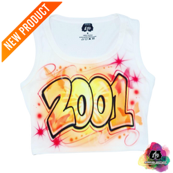 airbrush custom spray paint  Airbrush 2001 Crop Top - Butterfly Year Design shirts hats shoes outfit  graffiti 90s 80s design t-shirts  Airbrush Brothers