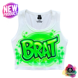 airbrush custom spray paint  Airbrush Brat Crop Top Design - Graffiti Style shirts hats shoes outfit  graffiti 90s 80s design t-shirts  Airbrush Brothers