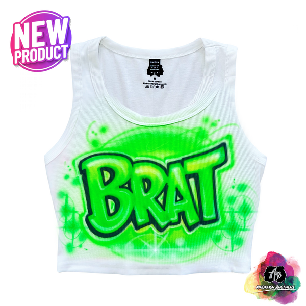 airbrush custom spray paint  Airbrush Brat Crop Top Design - Graffiti Style shirts hats shoes outfit  graffiti 90s 80s design t-shirts  Airbrush Brothers