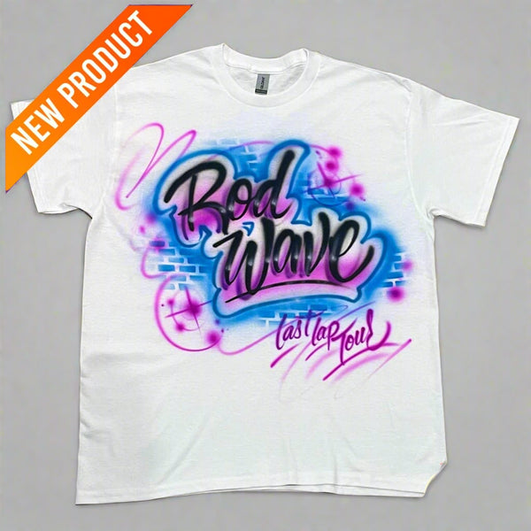 airbrush custom spray paint  Airbrush Rod Wave Last Lap Tour Shirt shirts hats shoes outfit  graffiti 90s 80s design t-shirts  Airbrush Brothers Shirt