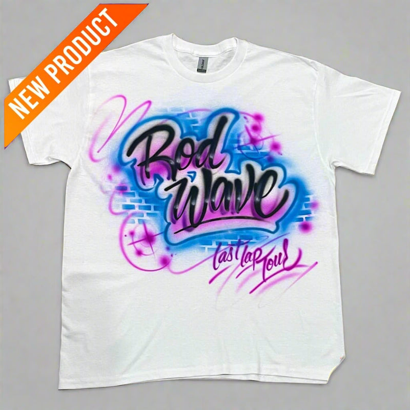 airbrush custom spray paint  Airbrush Rod Wave Last Lap Tour Shirt shirts hats shoes outfit  graffiti 90s 80s design t-shirts  Airbrush Brothers Shirt