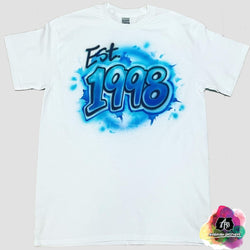 airbrush custom spray paint  Airbrush Est. 1998 Shirt Design shirts hats shoes outfit  graffiti 90s 80s design t-shirts  Airbrush Brothers Shirt