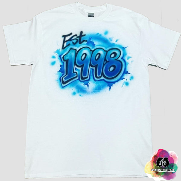 airbrush custom spray paint  Airbrush Est. 1998 Shirt Design shirts hats shoes outfit  graffiti 90s 80s design t-shirts  Airbrush Brothers Shirt