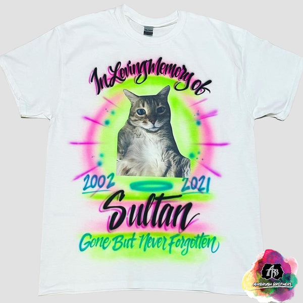 airbrush custom spray paint  Airbrush In Loving Memory Pet Shirt Design shirts hats shoes outfit  graffiti 90s 80s design t-shirts  Airbrush Brothers Shirt
