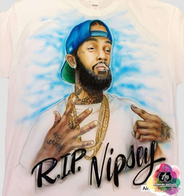 airbrush custom spray paint  Airbrush Memorial Portrait shirts hats shoes outfit  graffiti 90s 80s design t-shirts  AirbrushBrothers Shirt