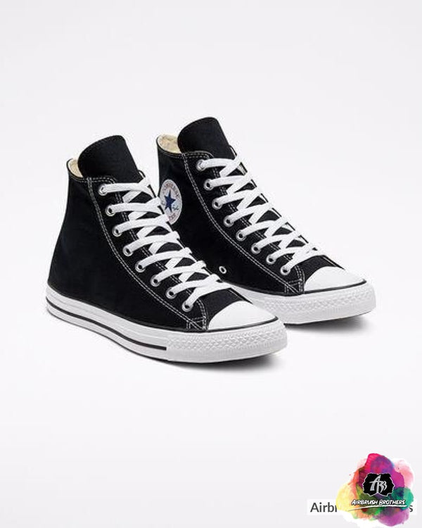 Airbrush Nightmare Themed Shoe Design Shoes