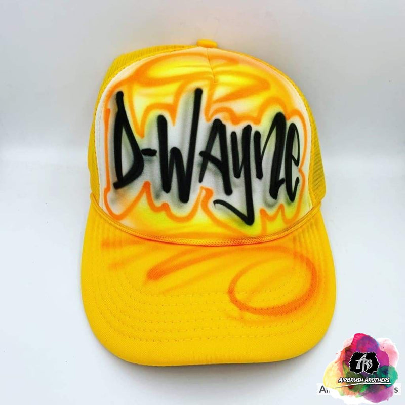 airbrush custom spray paint Airbrush Hat Graffiti Bubble Design shirts hats shoes outfit graffiti 90s 80s design t-shirts Airbrush Brothers Hats