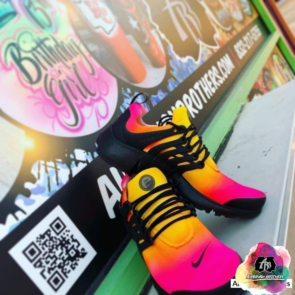 Custom Airbrush Nike Prestos Fade Airbrush Brothers