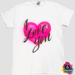 airbrush custom spray paint  I Love You Shirt Design shirts hats shoes outfit  graffiti 90s 80s design t-shirts  Airbrush Brothers Shirt